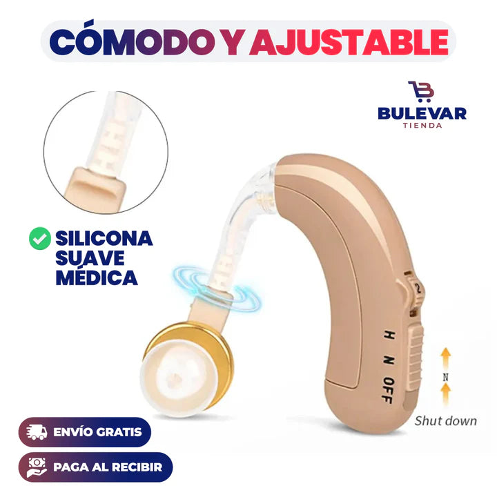 Audifono Amplificador de Sonido HearMax + Ebook Cuidado y Bienestar del Oido